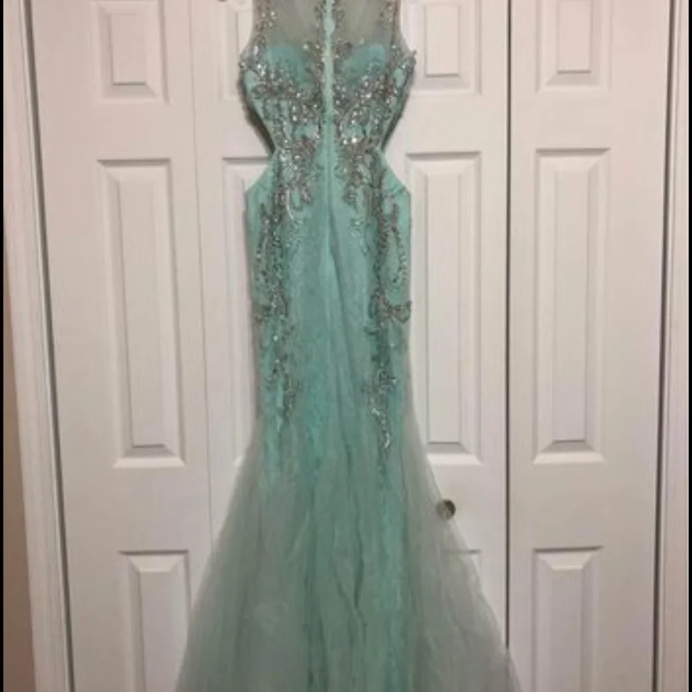 Blue Symphony Prom Dress - Picture 2 of 4